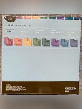 Creative Memories Tone-on-Tone Paper Pack - Jewel - Rare ⭐️